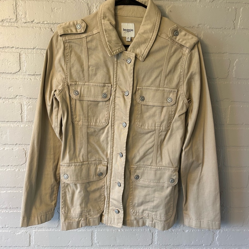 Kensie Women's Stylish Tan Utility Jacket Size Small
